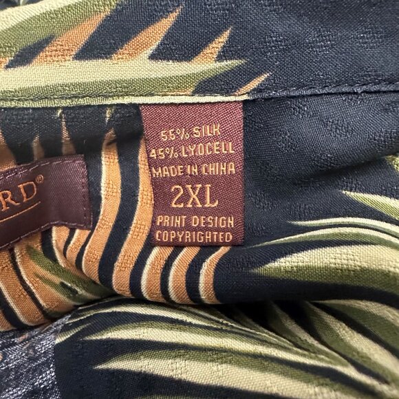 Tori Richard Hawaiian Men's Shirt Palm Leaf Pattern Size 2XL - Picture 5 of 10